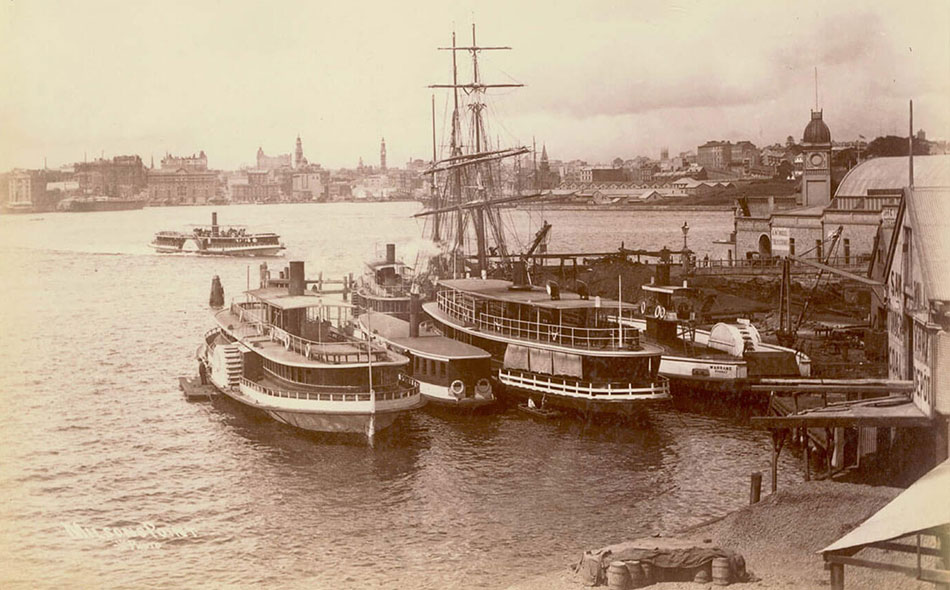 Paddle Wheel Ferries Milsons Point, photographs by unknown artist, 1900-1910, PXE 711/130
