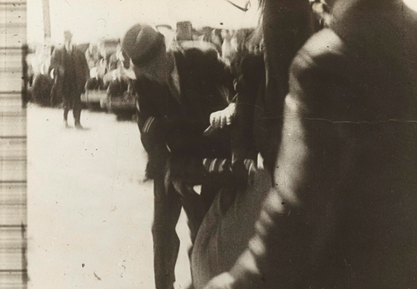 Arrest of De Groot [incl. 3 dups], photograph, from Major Francis Edward De Groot - Papers: Vol. 2 - Opening of Sydney Harbour Bridge, no 4 1932, A 4946
